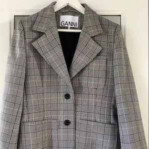 Ganni "Prince of Wales" Blazer